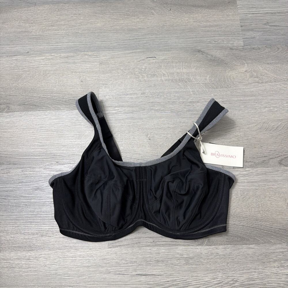 Bravissimo Women's New Size 38E Inspire Sports Bra Wired Full Coverage Bra